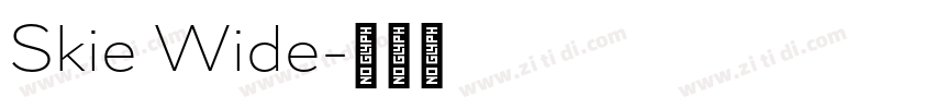 Skie Wide字体转换